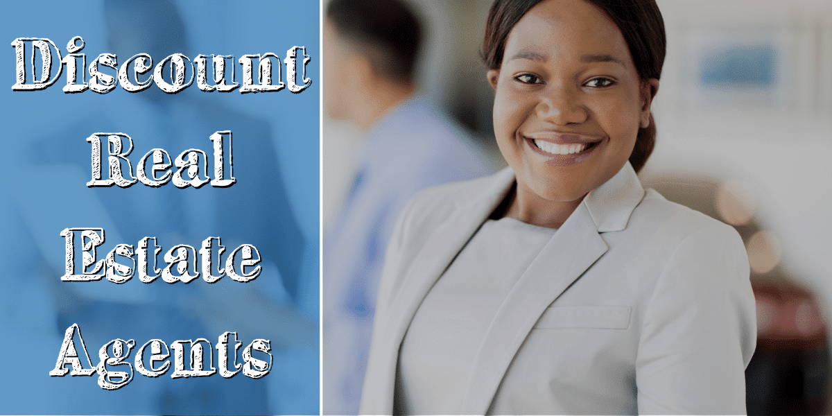 A discount real estate agent smiling at the camera